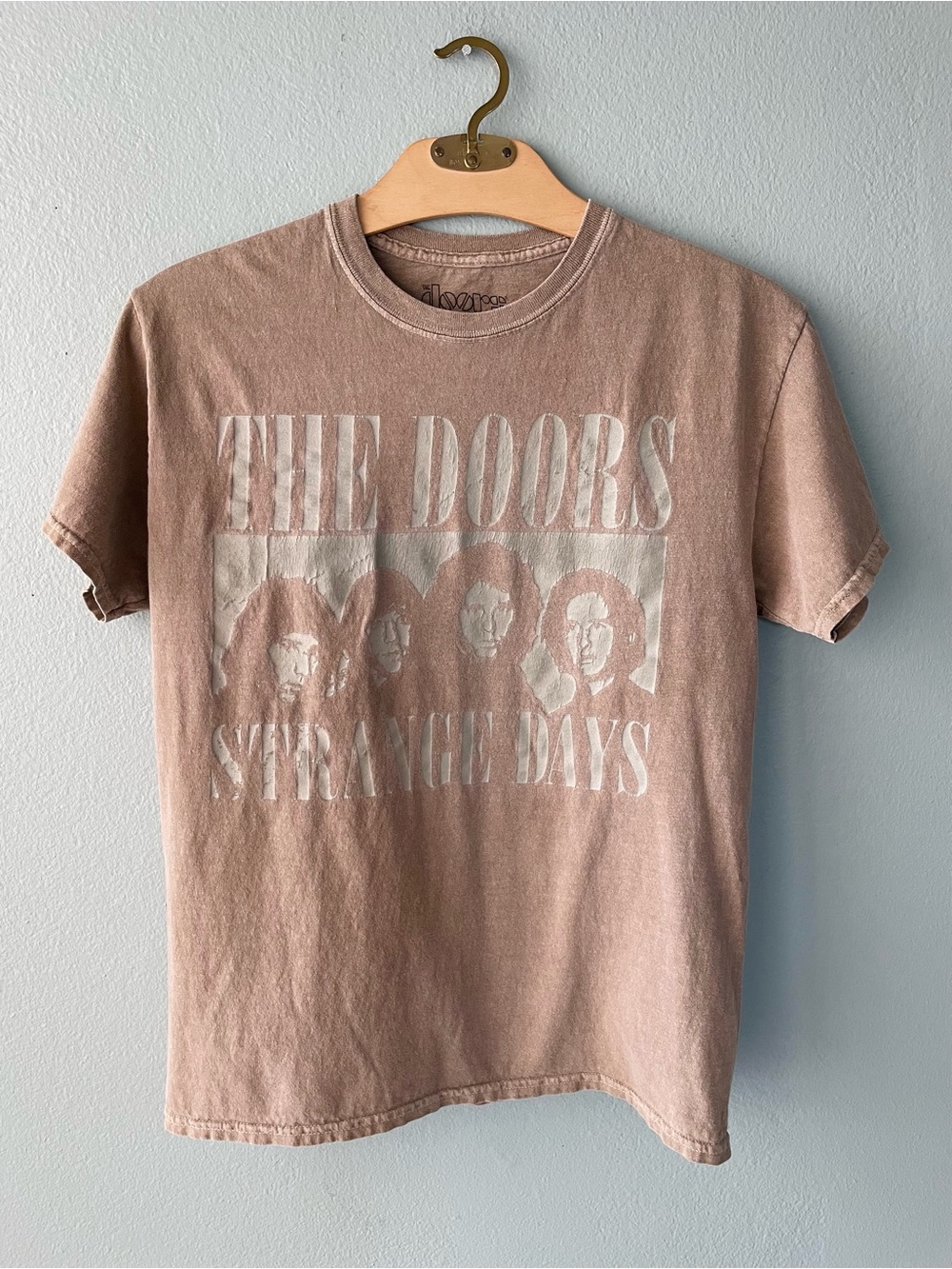 The Doors | Tan Brown Strange Days Graphic Band Tee